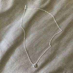 New Sterling Silver Necklace Initial E Lowercase